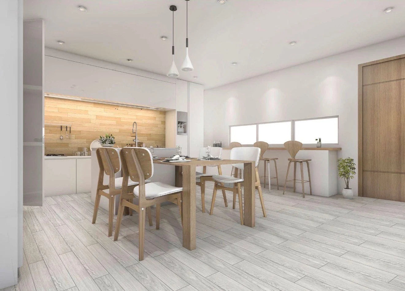 Wood Plank Tile Frosted Oak