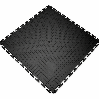 Coin Stud Workshop Floor Tiles Black
