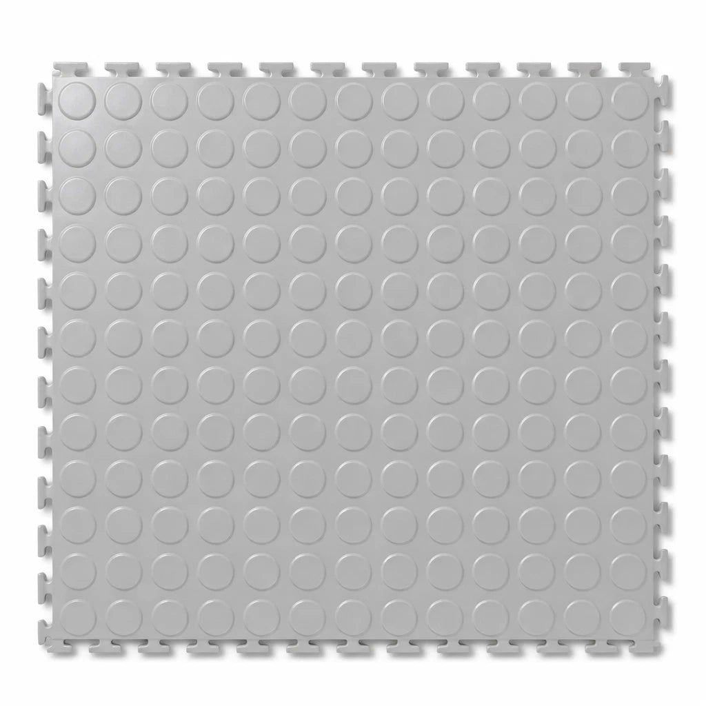 Coin Stud Workshop Floor Tiles Grey