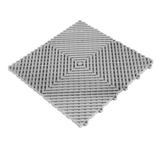 Vented Valet Bay Garage Floor Tiles Grey